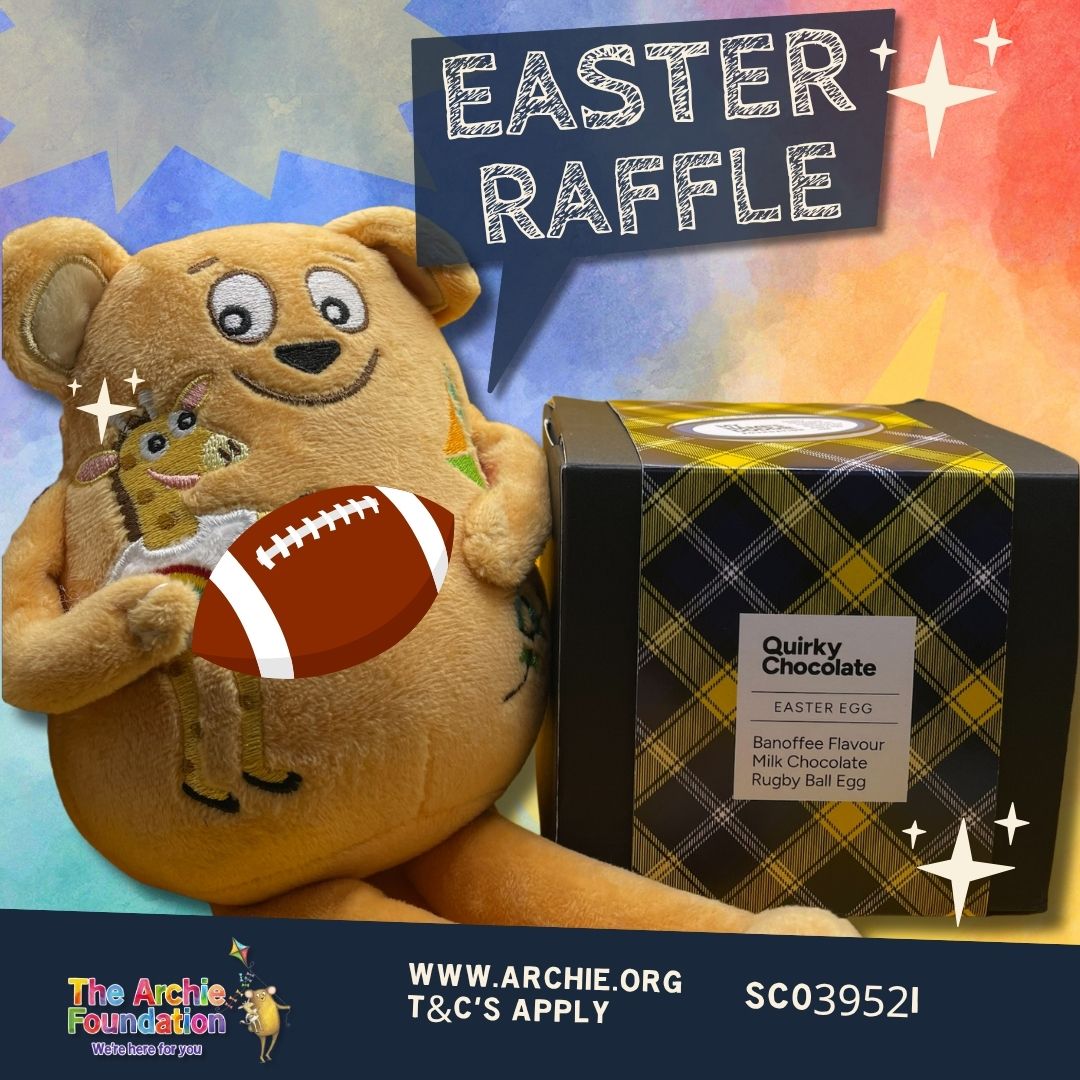 Easter Raffle Quirky Chocolate Rugby Ball Egg