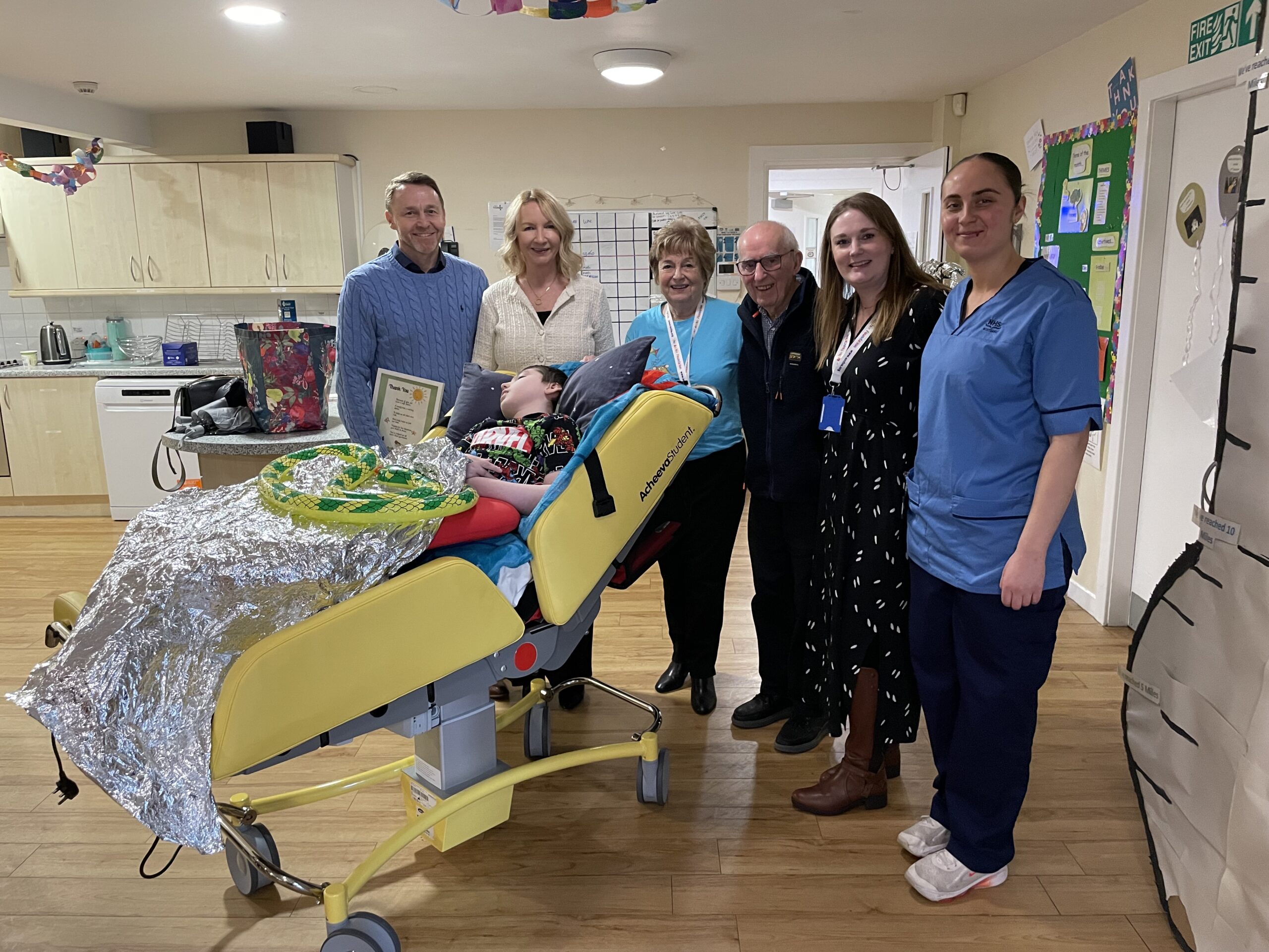 Trident Tax gifts new specialist bed to Glenlaw House in Dundee