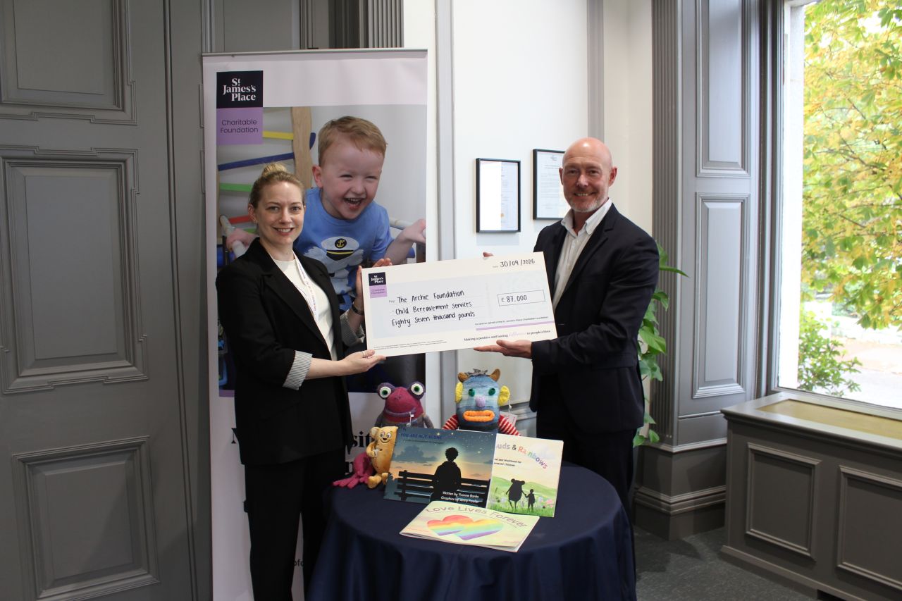 St James Place Foundation Supports Archie’s Child Bereavement Service